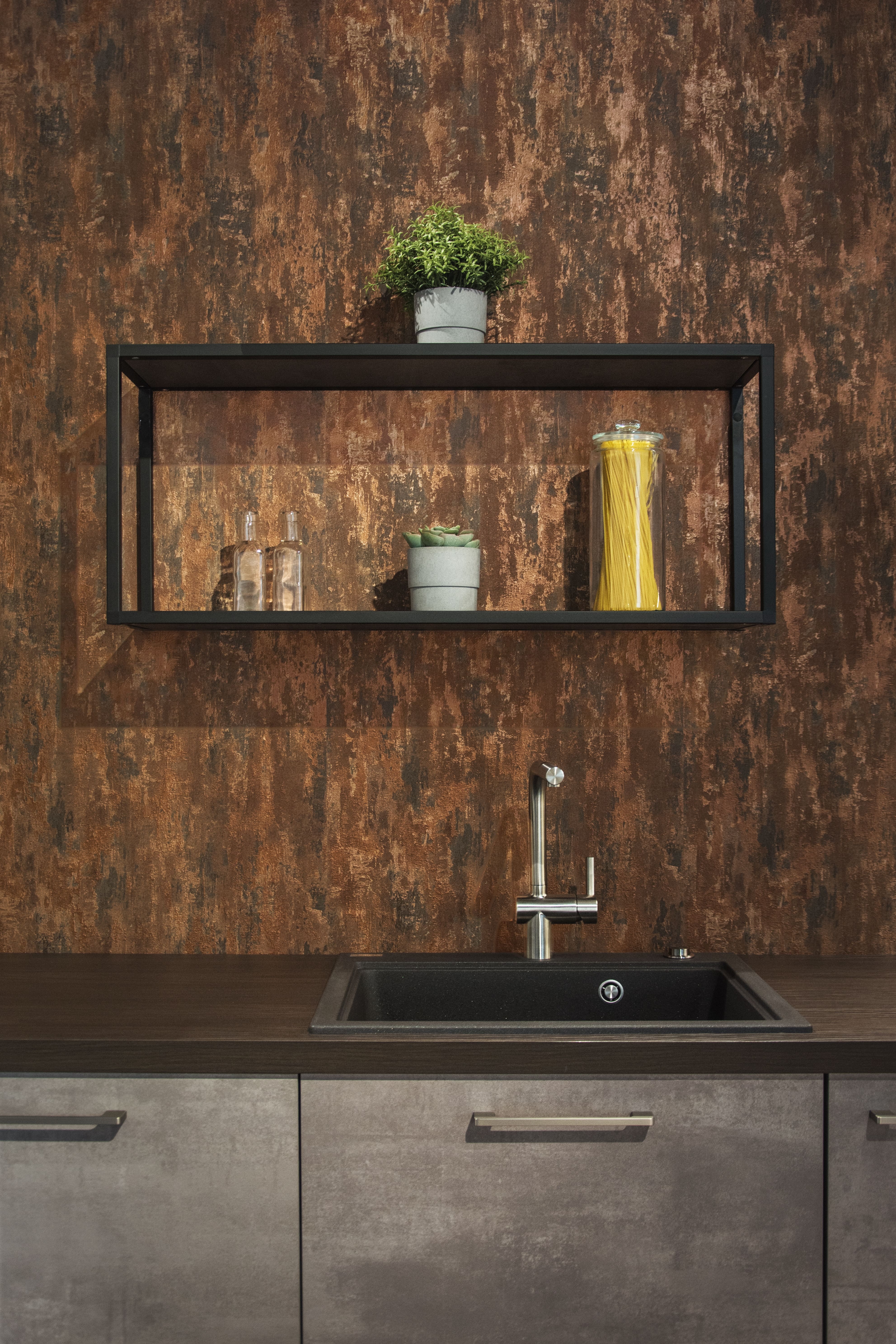 Artego Küchen Front: Delta  Farbe: Beton Grau