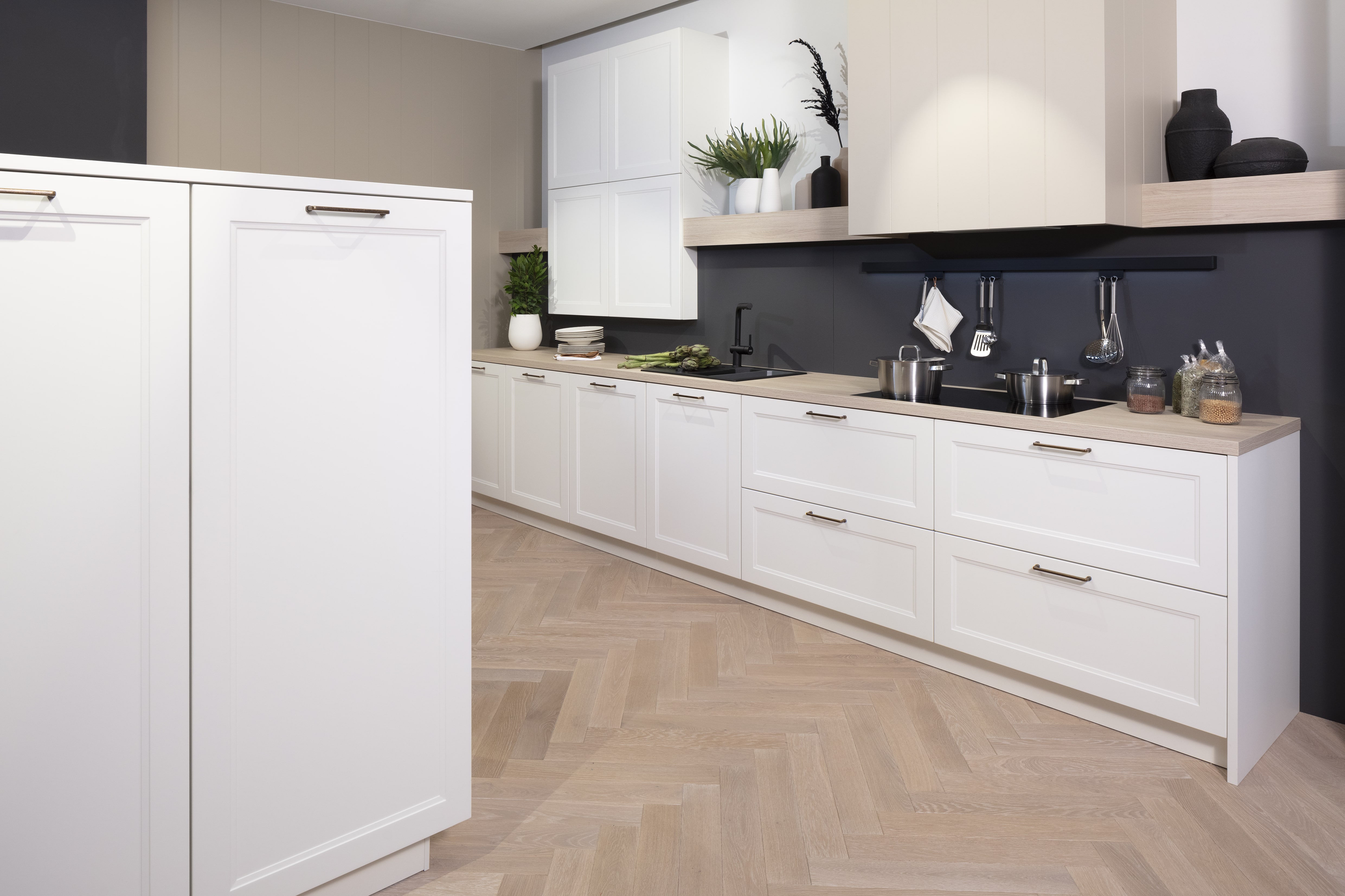 HÄCKER Küche Ravenna Ultramatt mit Feineichen-Dekor