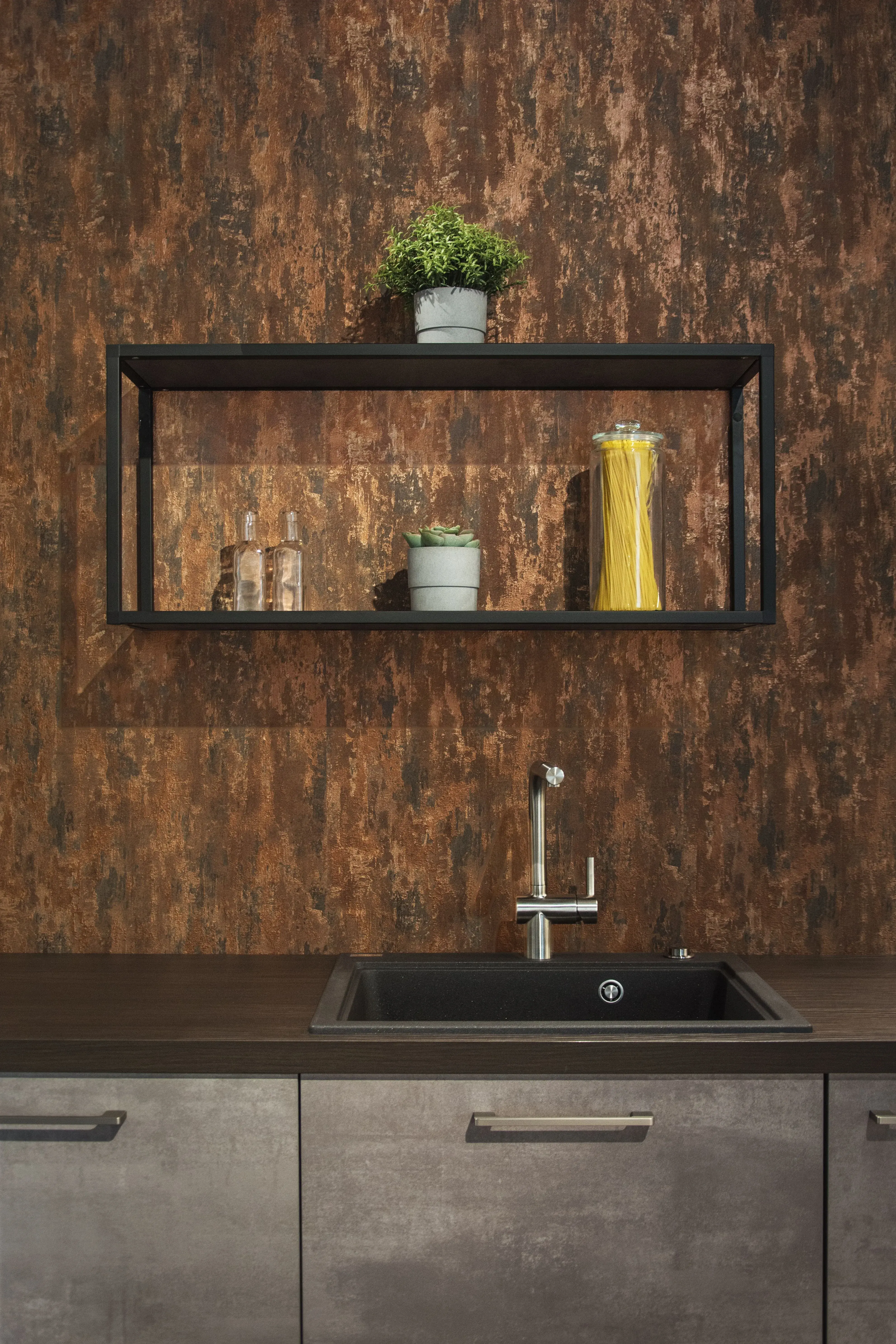 Artego Küchen Front: Delta  Farbe: Beton Grau